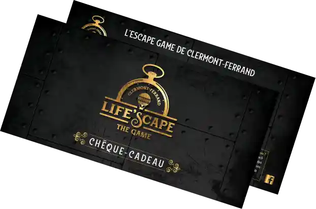 Chèque cadeau escape game Life'Scape Clermont-Ferrand